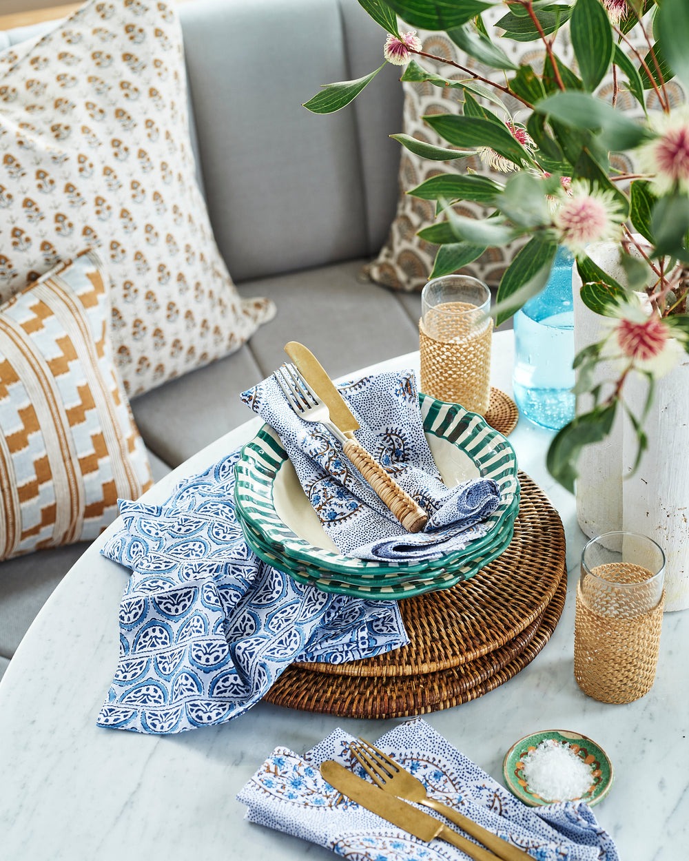 Paisley Tobacco Napkin Set