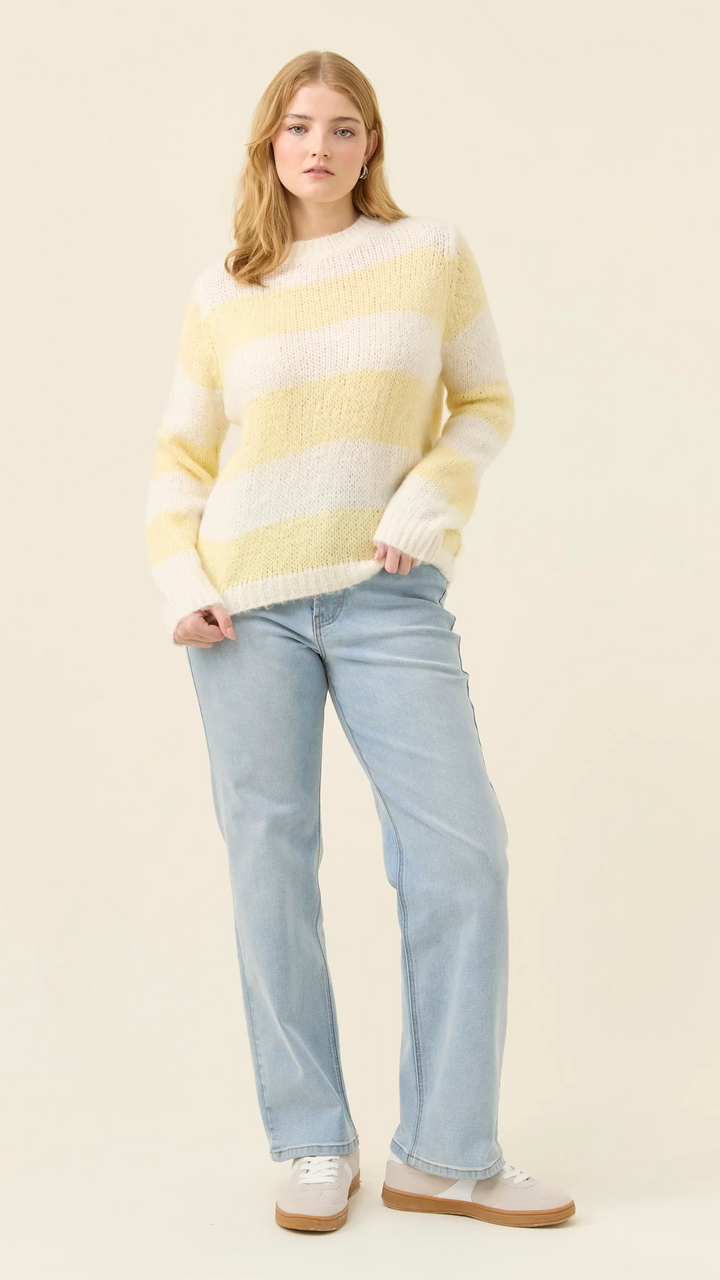 Pallas Stripe Jumper - Butter