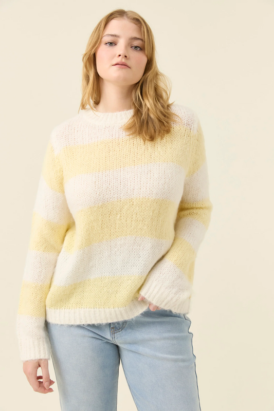 Pallas Stripe Jumper - Butter
