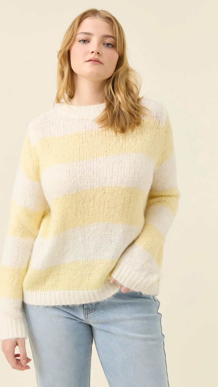Pallas Stripe Jumper - Butter