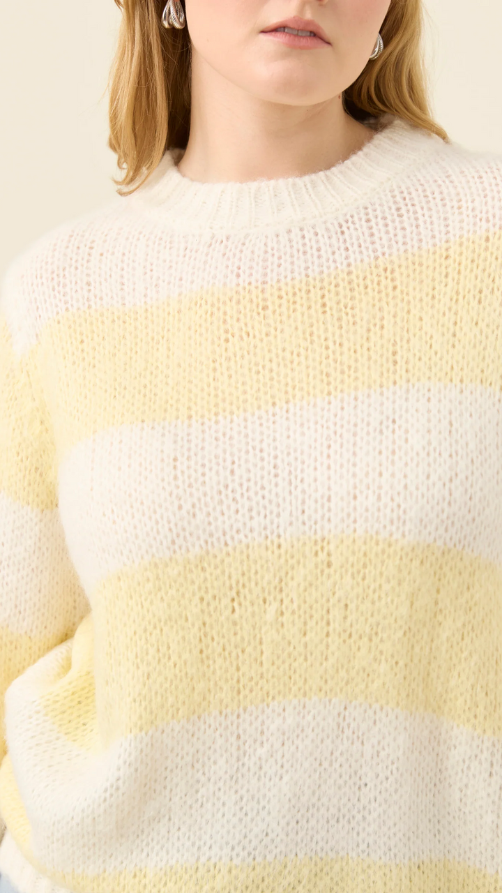 Pallas Stripe Jumper - Butter