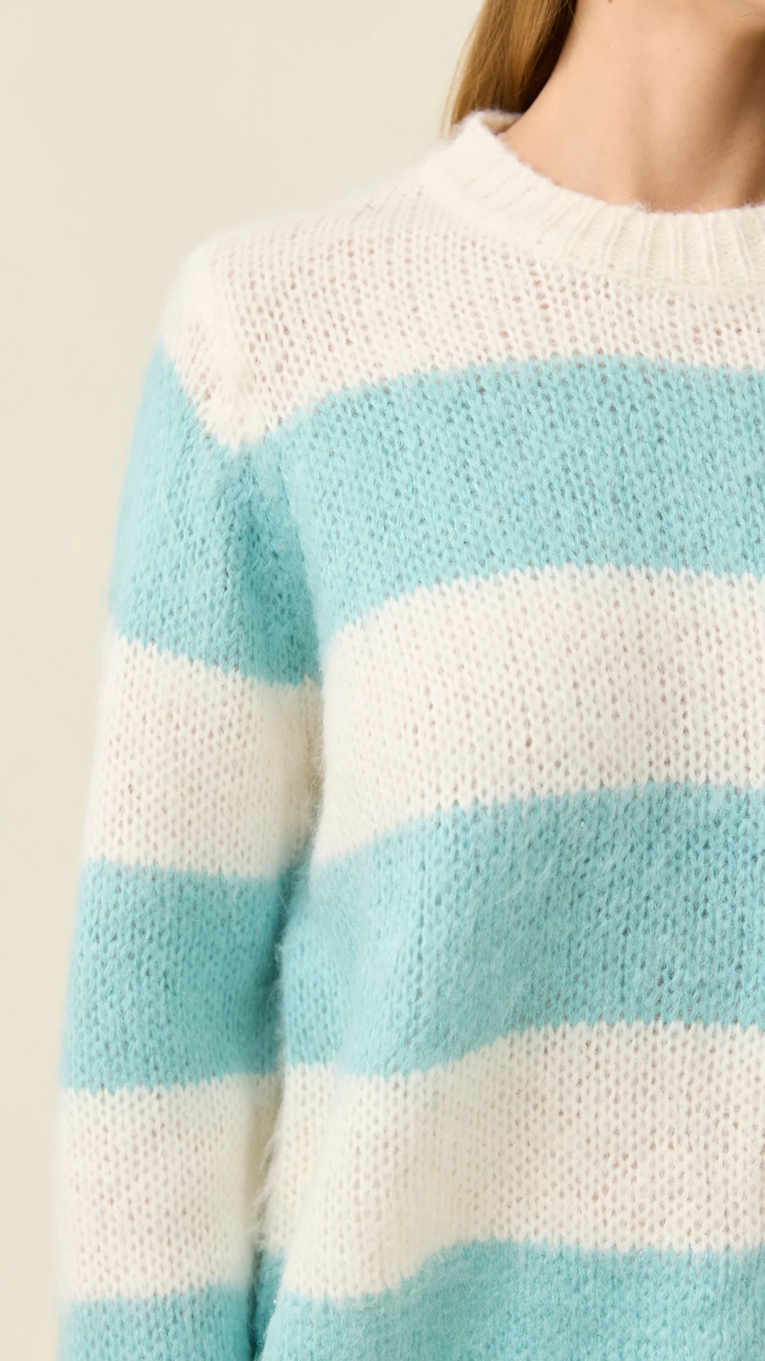 Pallas Stripe Jumper - Ice Blue