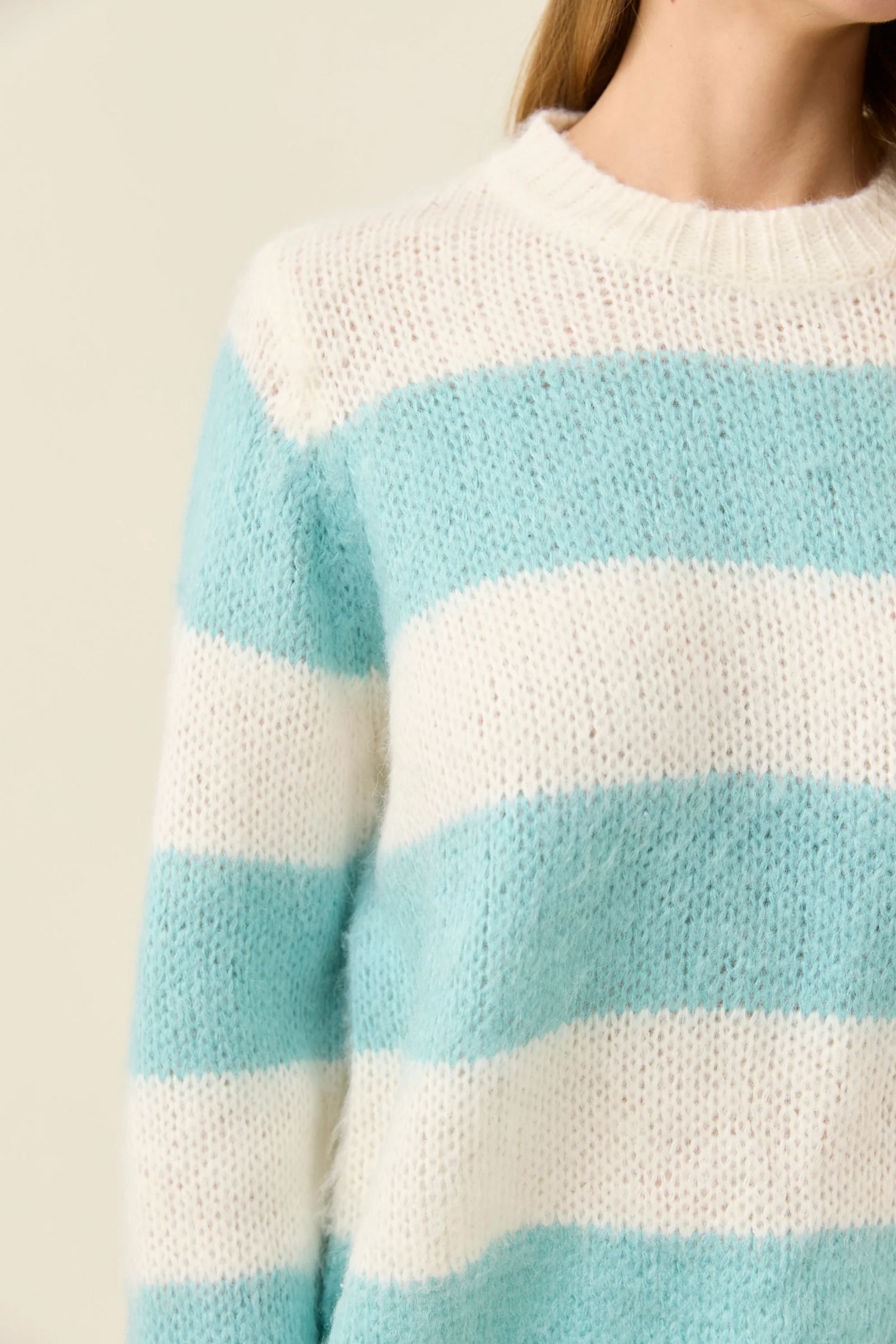 Pallas Stripe Jumper - Ice Blue