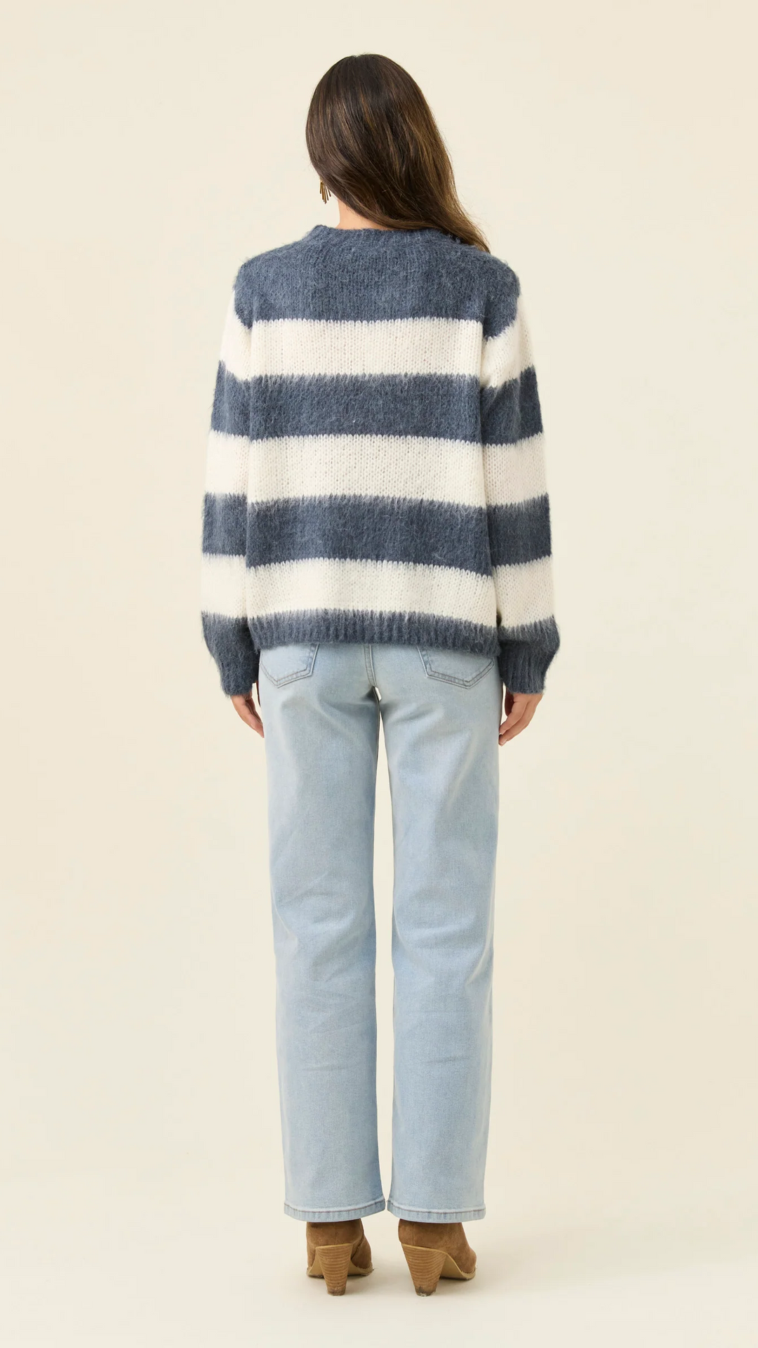 Pallas Stripe Jumper - Navy