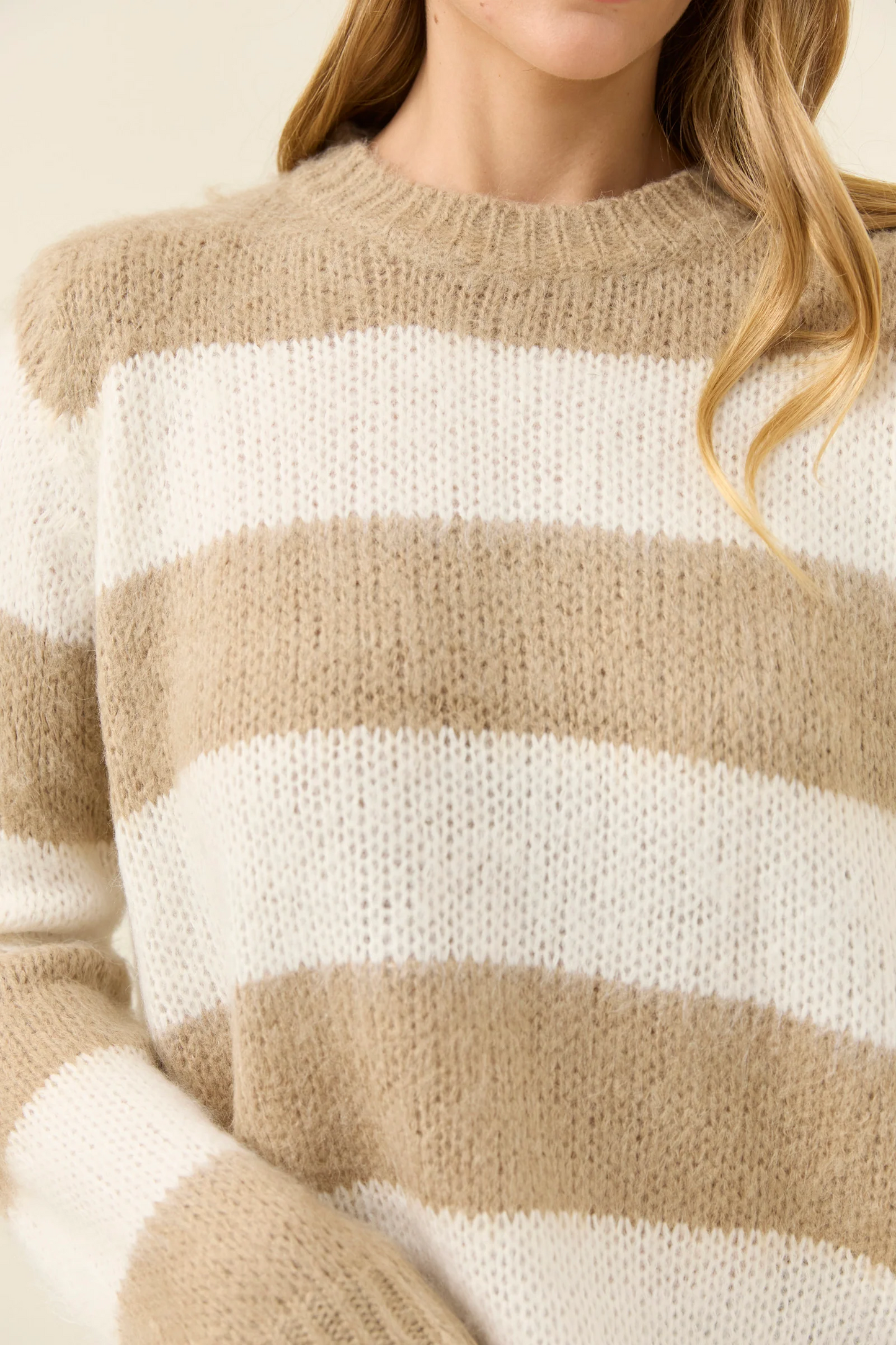 Pallas Stripe Jumper - Stone