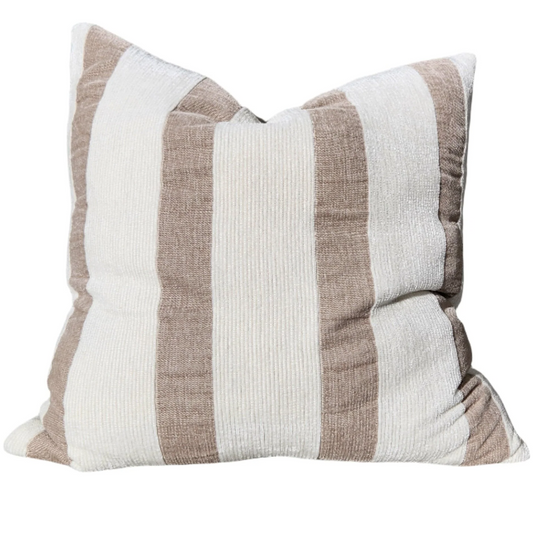 Palma Corduroy Cushion - Off White/Nude