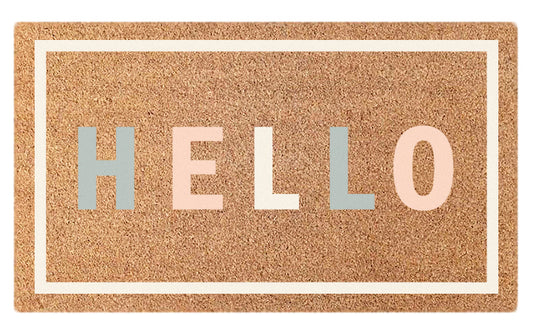 Pastel Hello Mate Doormat