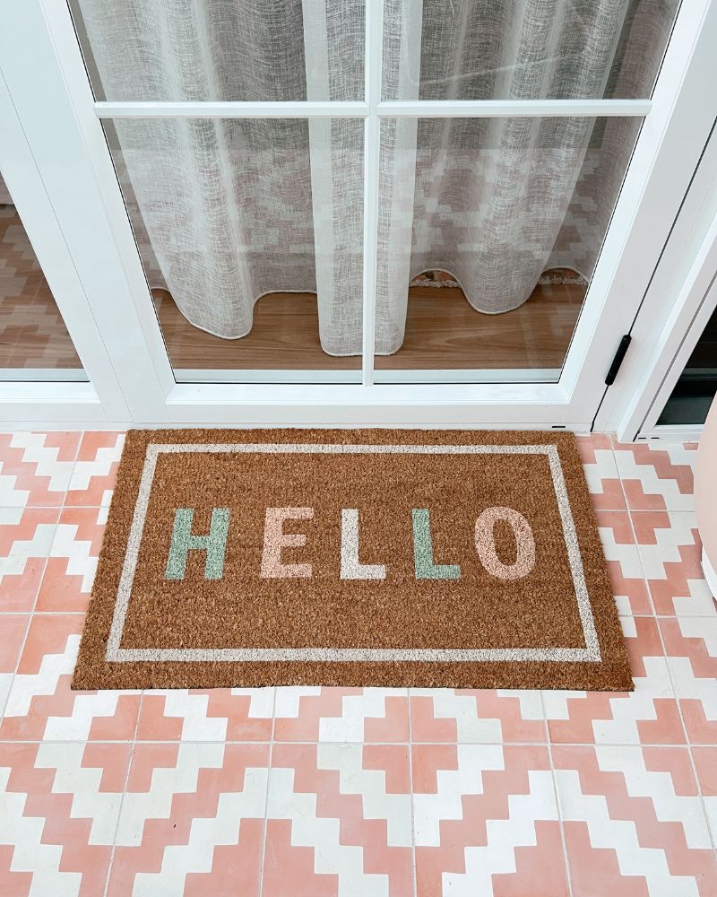 Pastel Hello Mate Doormat