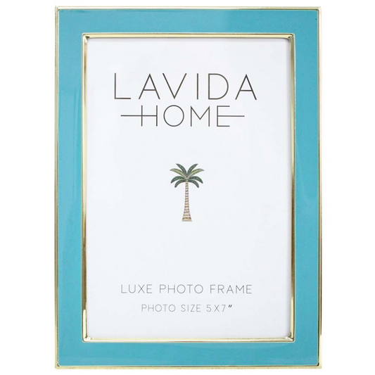Photo Frame - Aqua/Gold