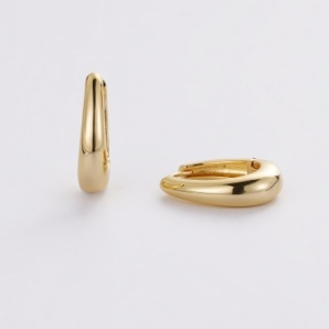 Pia Hoop Medium – Gold by Zafino