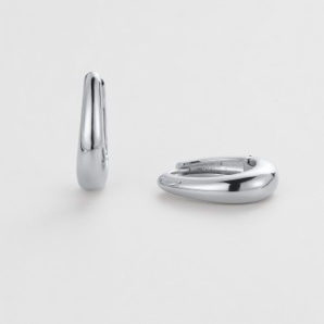Pia Hoop Medium – Silver by Zafino