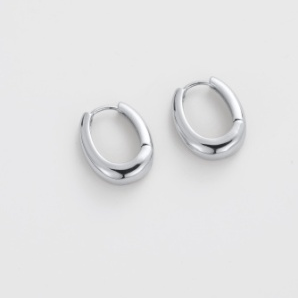 Pia Hoop Medium – Silver by Zafino