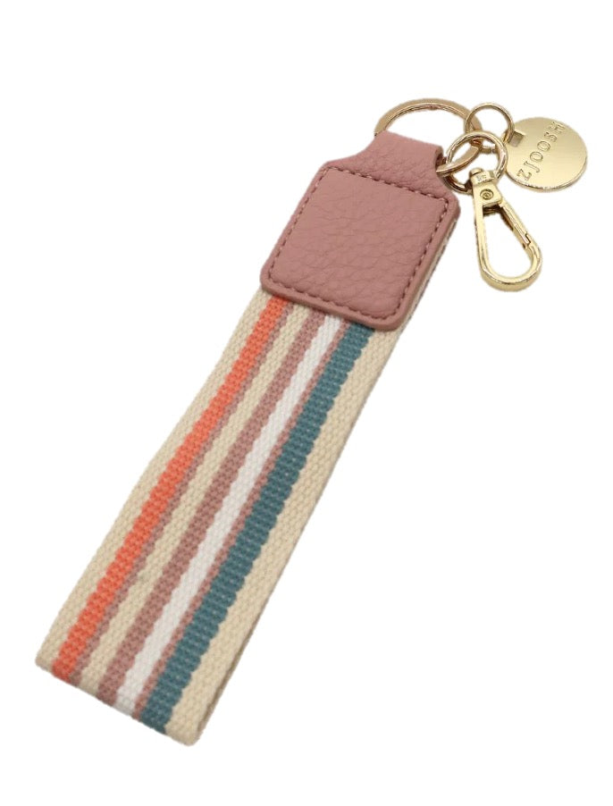 Odie Keyring - Pink White Aqua
