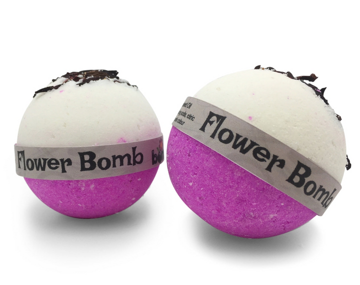 Pink Lychee Hibiscus Flower Bath Bomb