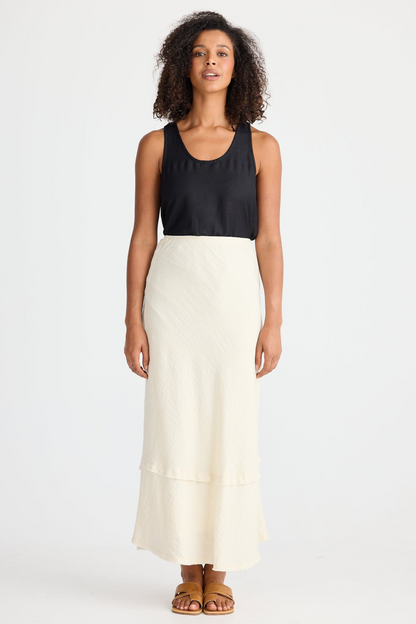 Pisa Linen Skirt - Wheat