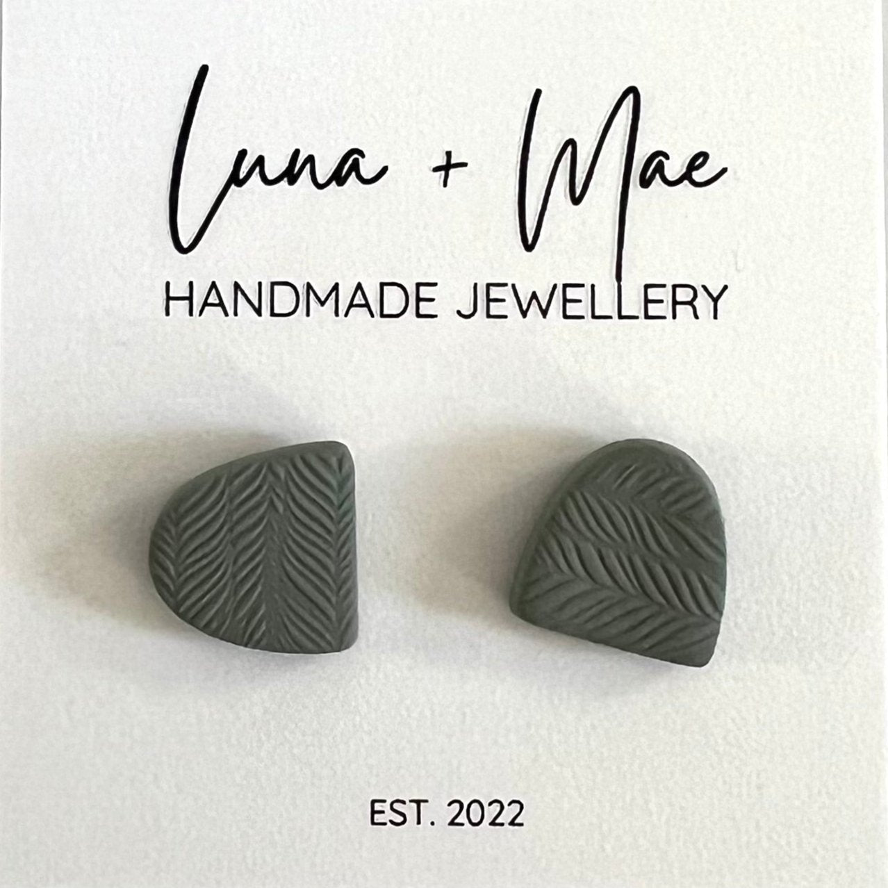 Polymer Clay Stud Single - #4