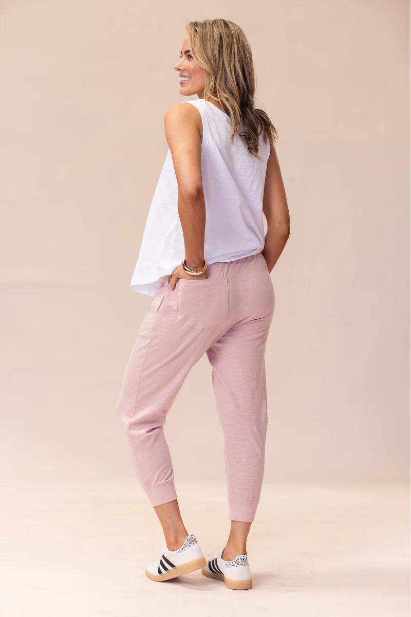 Portsea Pants (7/8 length) - Dusty Pink