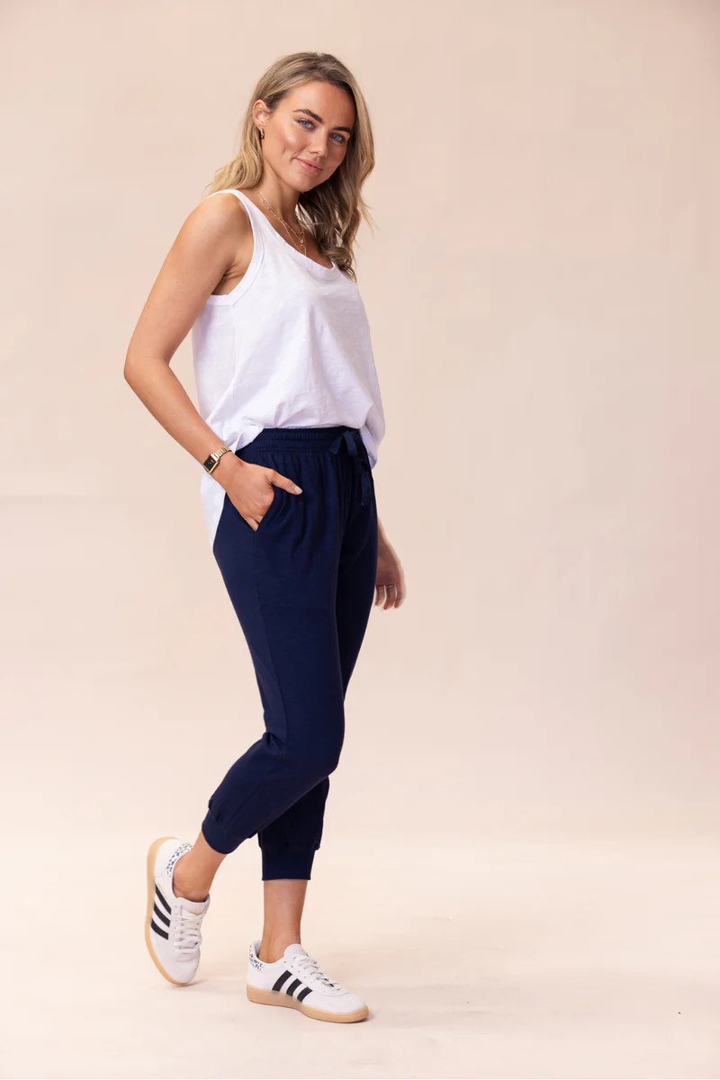 Portsea Pants (7/8 length) - Navy