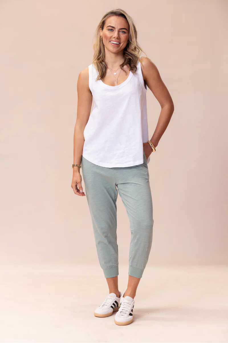 Portsea Pants (7/8 length) - Sage
