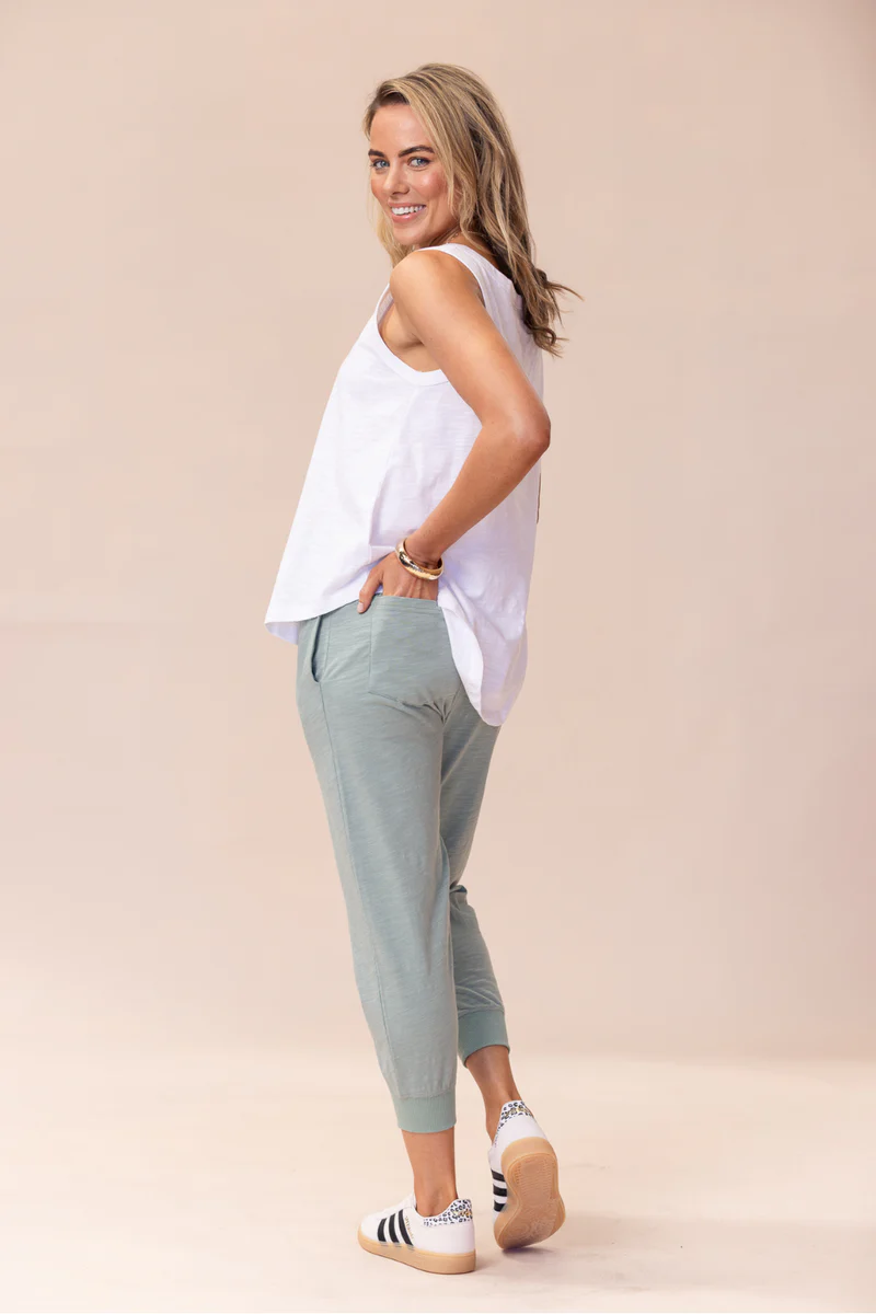 Portsea Pants (7/8 length) - Sage