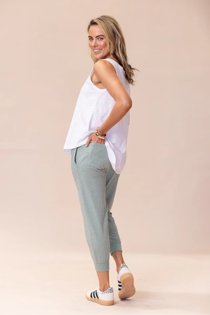 Portsea Pants (7/8 length) - Sage