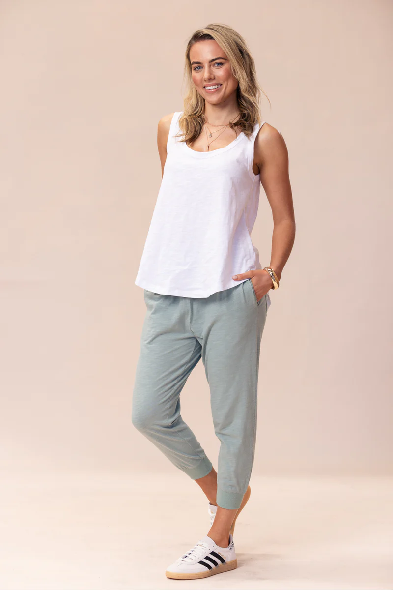 Portsea Pants (7/8 length) - Sage