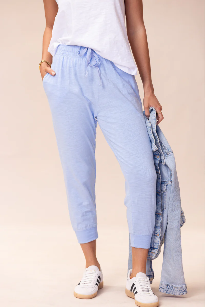 Portsea Pants (7/8 length) - Soft Blue