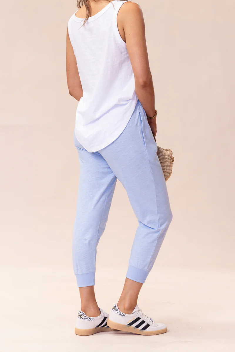 Portsea Pants (7/8 length) - Soft Blue