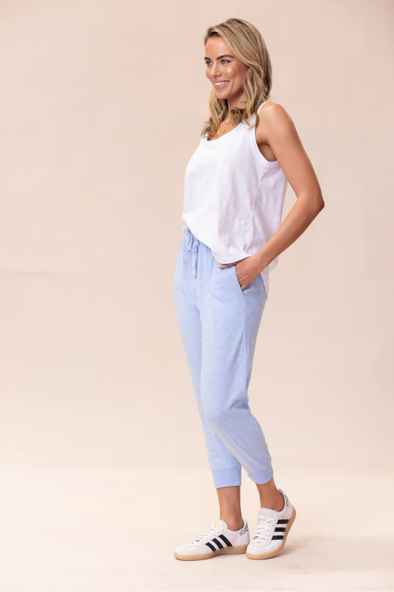 Portsea Pants (7/8 length) - Soft Blue