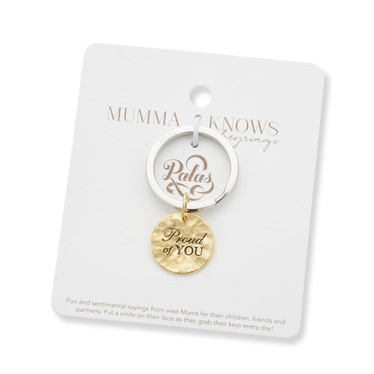 Proud of You Charm Keyring