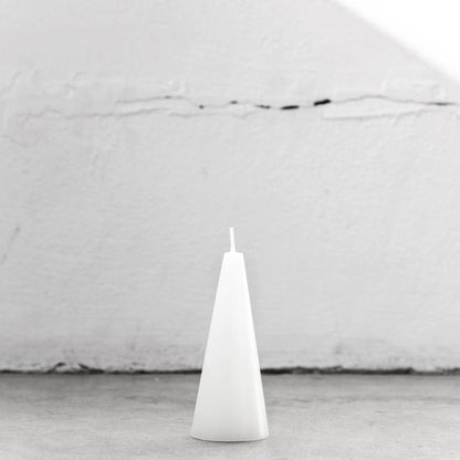 Cone Candle Small - Pure White