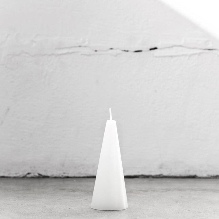 Cone Candle Small - Pure White