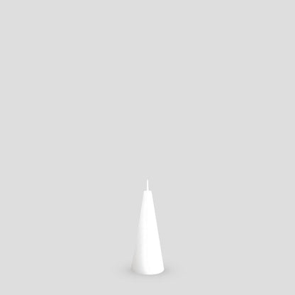 Cone Candle Small - Pure White