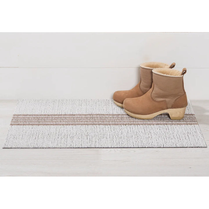 Relay Stripe Doormat - Ivory – 46 x 71 cm