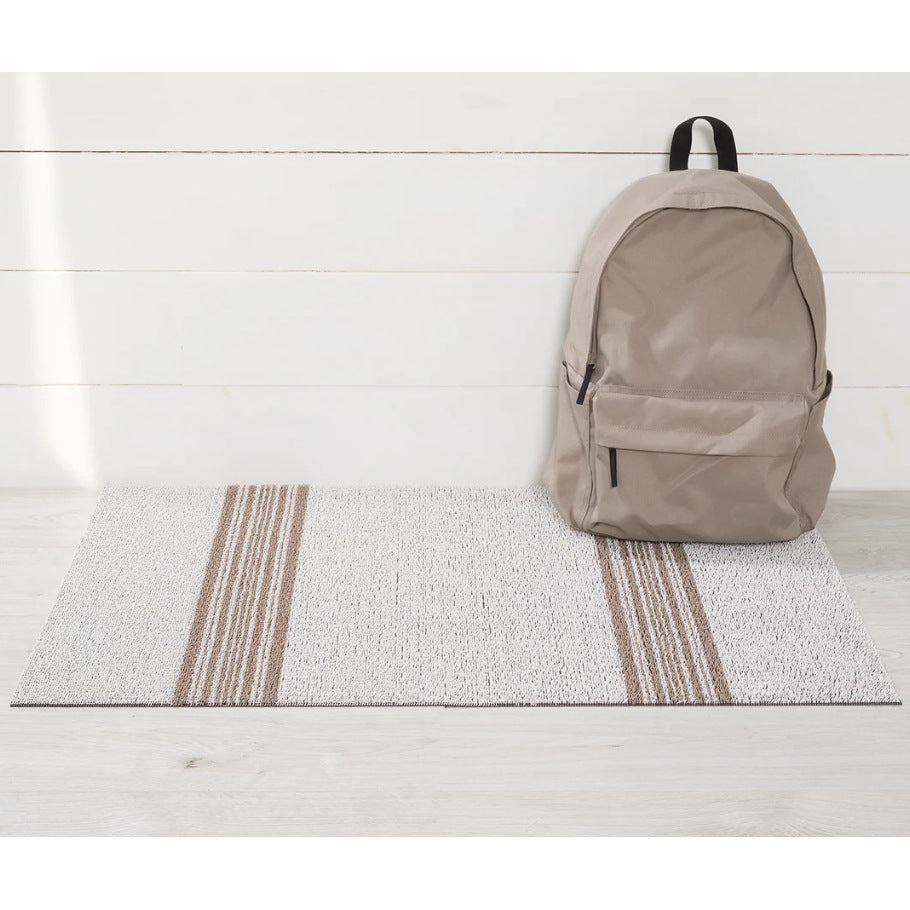 Relay Stripe Utility Mat - Ivory – 61 x 91 cm