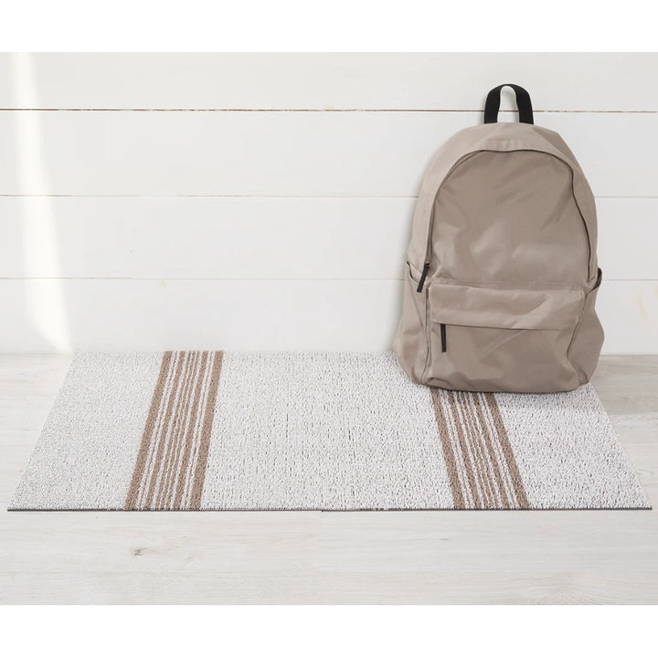 Relay Stripe Utility Mat - Ivory – 61 x 91 cm