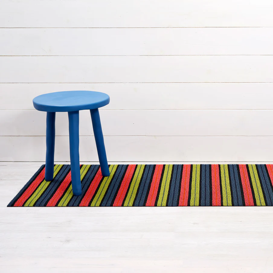 Ribbon Stripe Doormat - Limelight