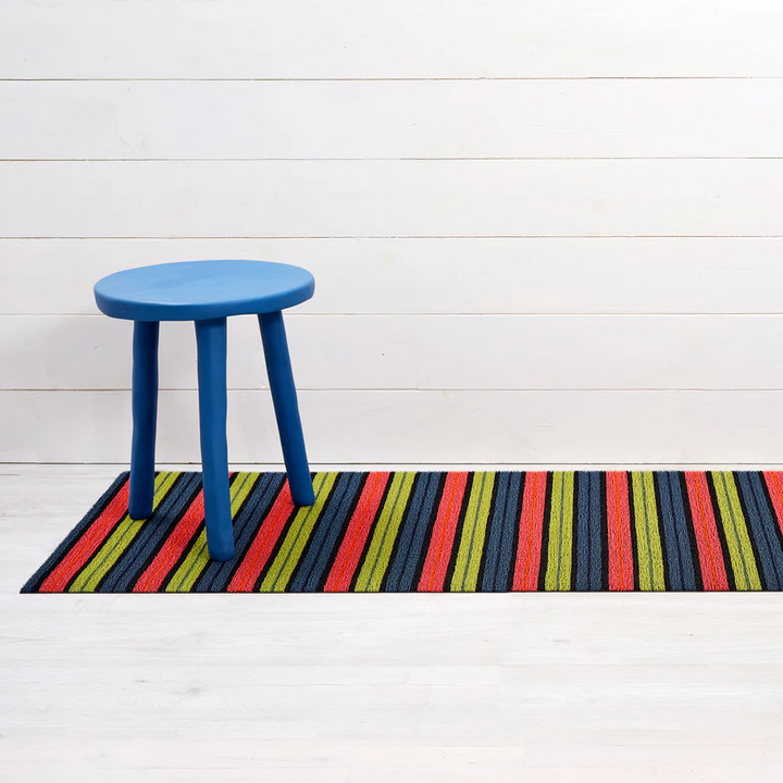 Ribbon Stripe Doormat - Limelight
