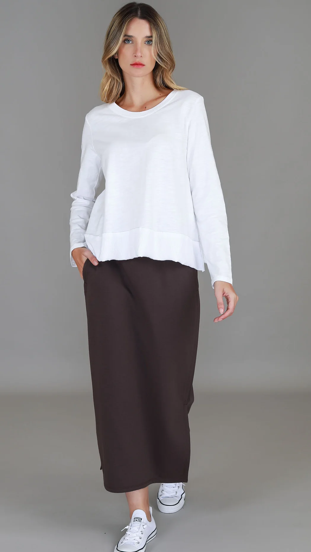 Roberta Midi Skirt - Truffle