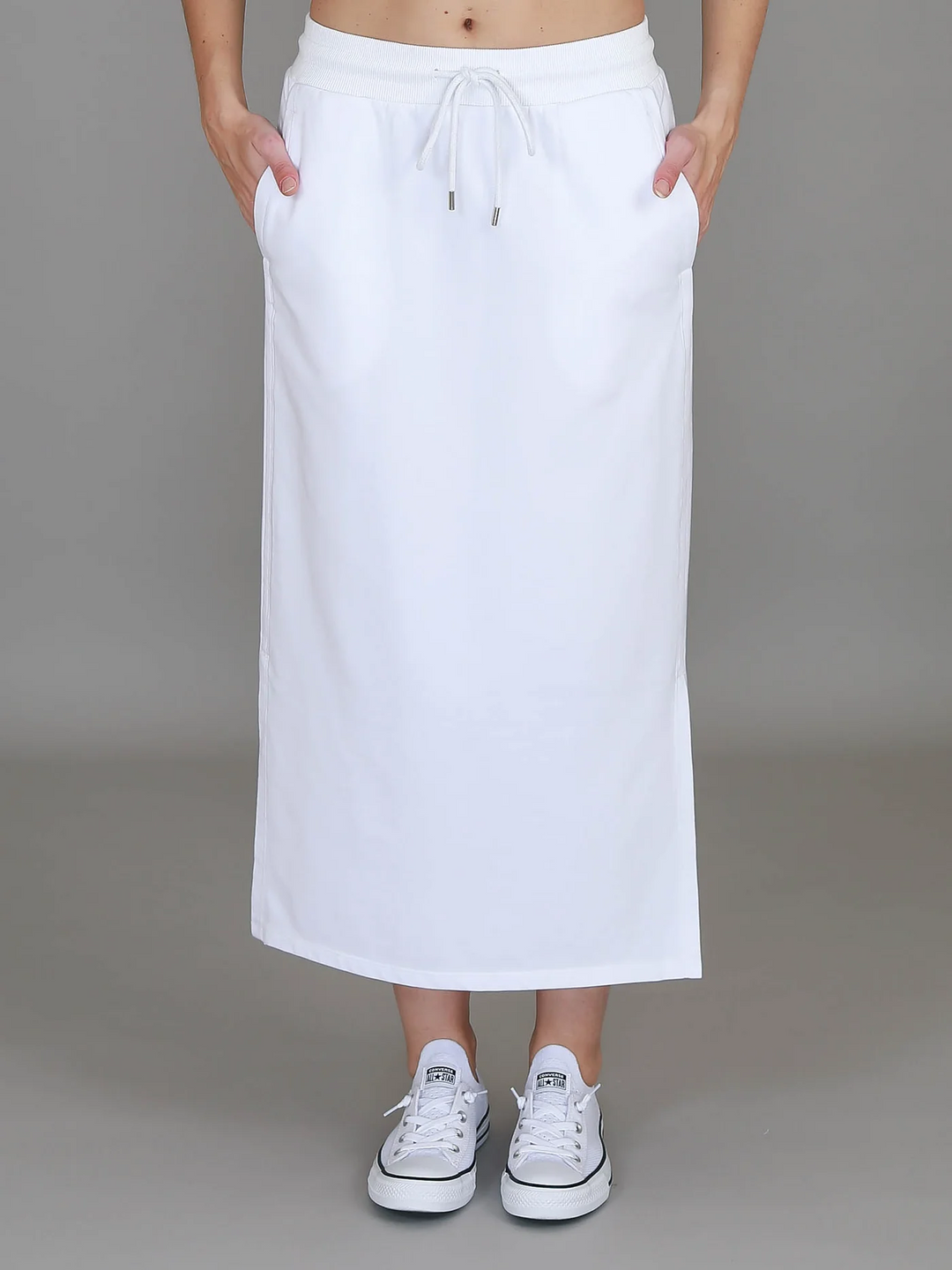 Roberta Midi Skirt - White