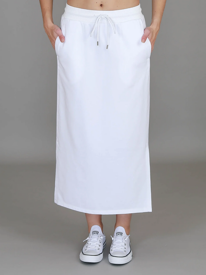 Roberta Midi Skirt - White