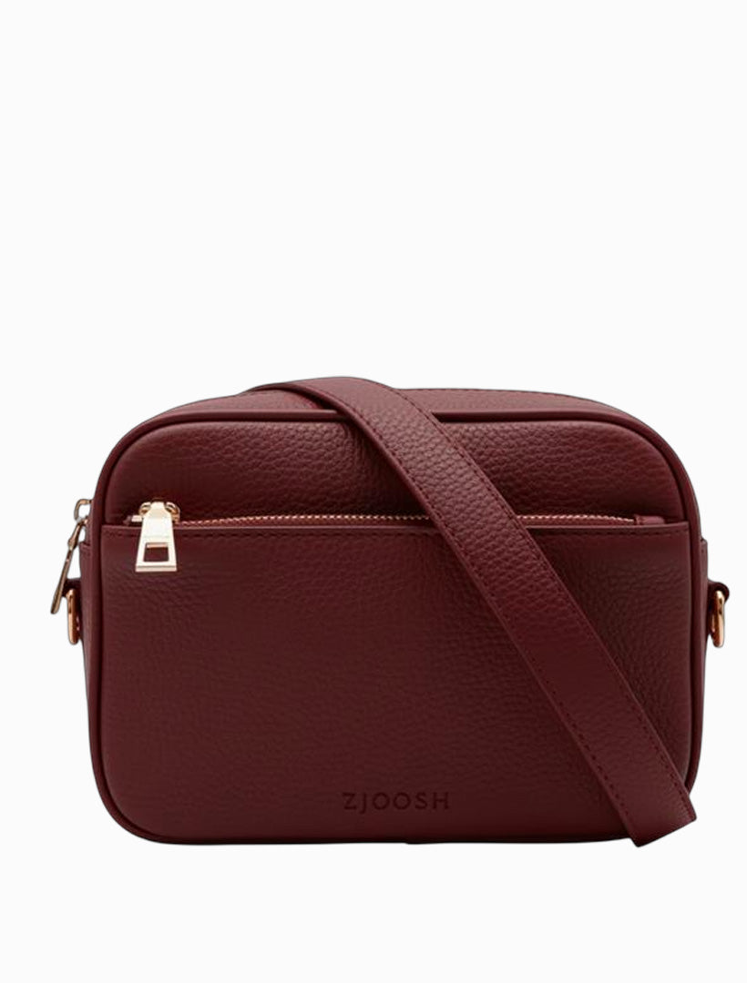 Ruby London Cross Body Bag - Burgundy