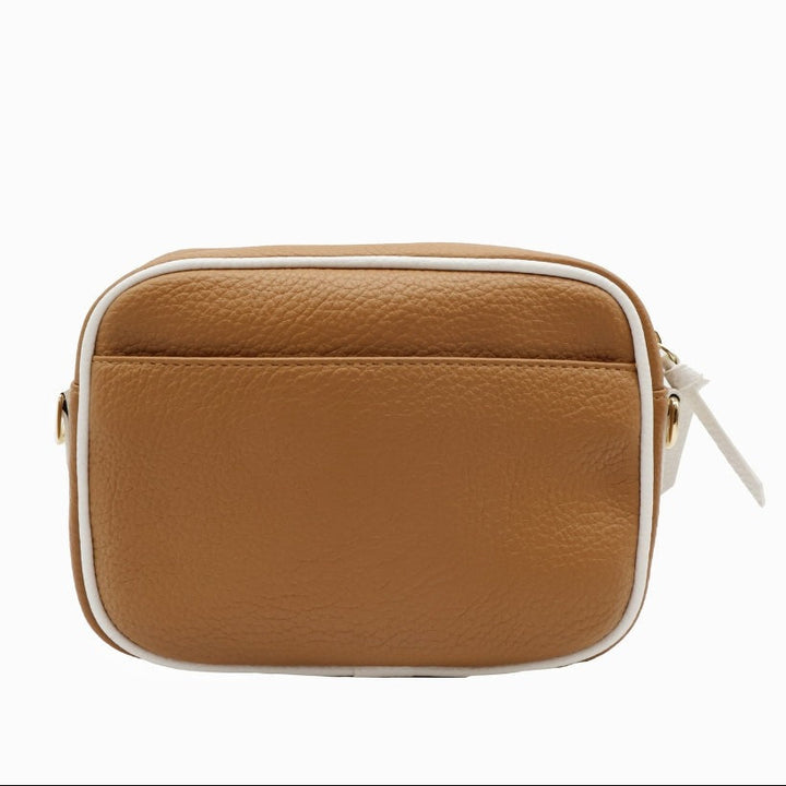 Ruby Sports Cross Body Bag Dual Tone – Tan White