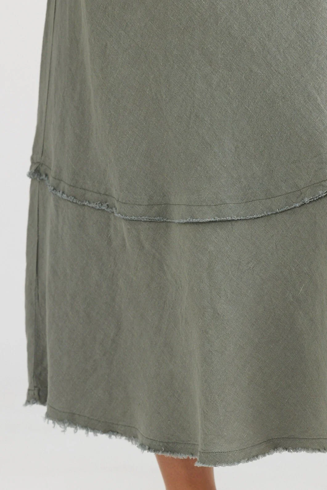 Pisa Linen Skirt - Pistachio