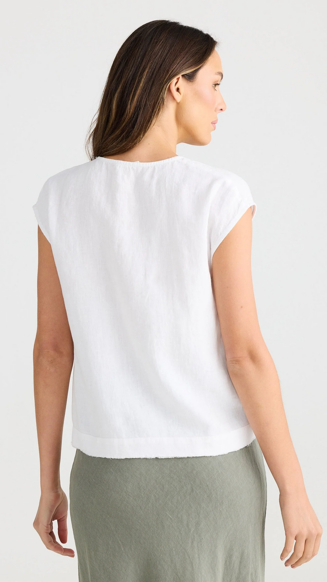 Pisa Linen Top - White