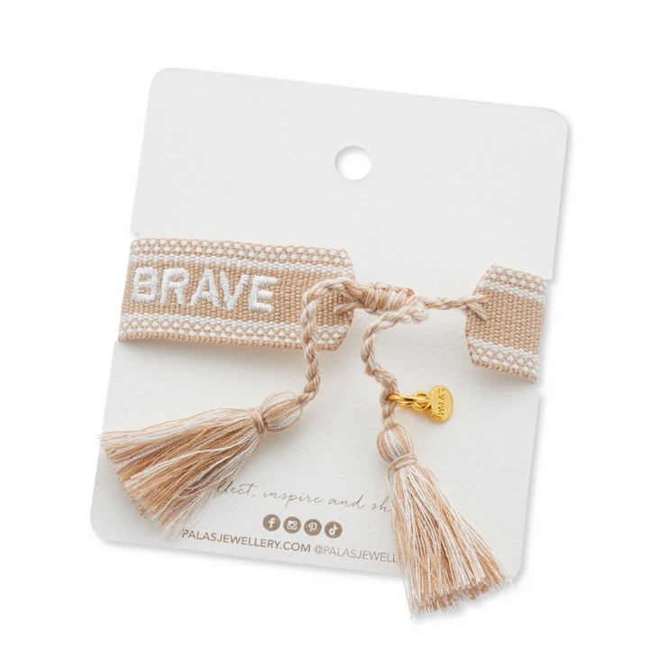 "STRONG BEAUTIFUL BRAVE" Woven Mantra Band