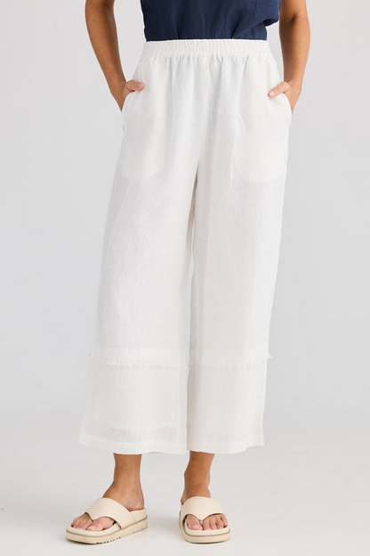 Sailor Linen Pant - White
