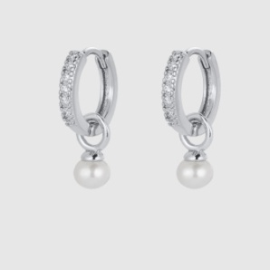 Scarlette Hoop – Silver by Zafino