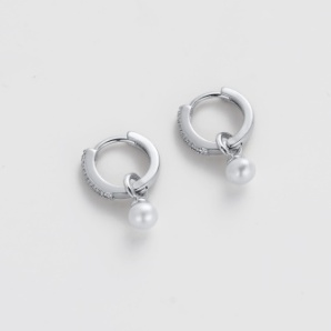 Scarlette Hoop – Silver by Zafino