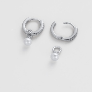 Scarlette Hoop – Silver by Zafino